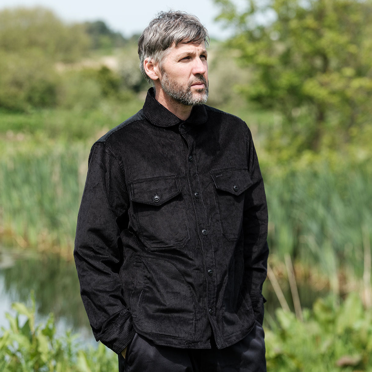 The Maritime Overshirt - Black Cord