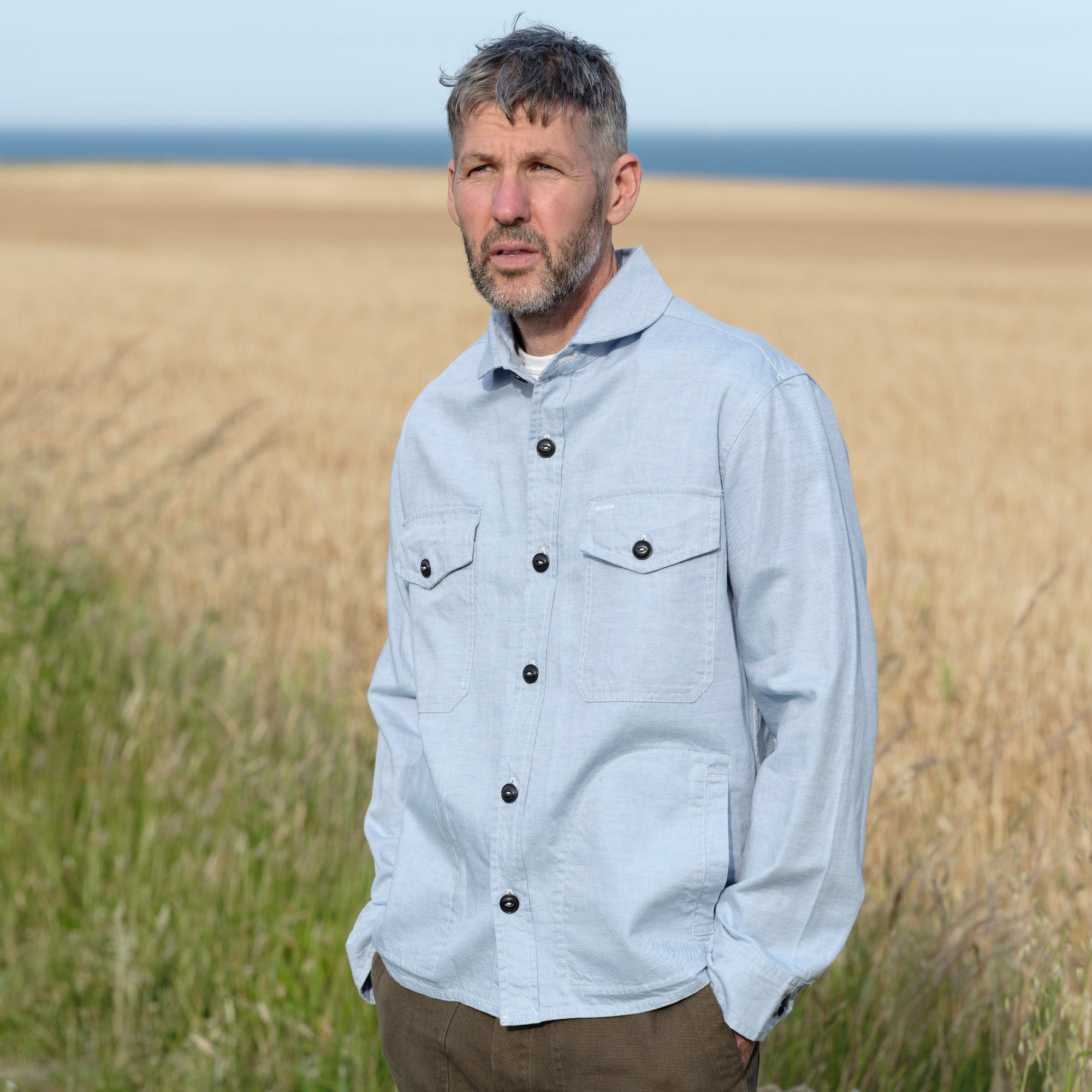 The Maritime Overshirt - Light Blue