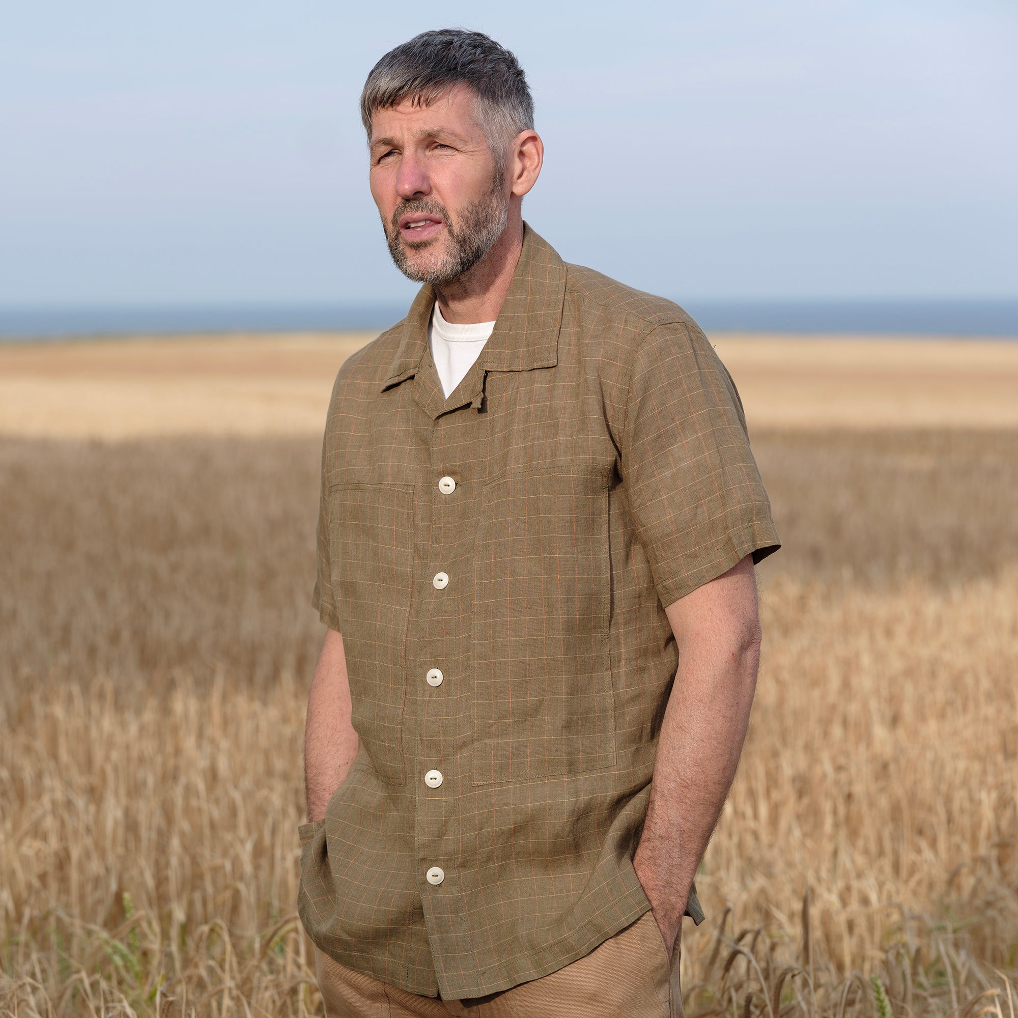 The Deck Shirt - Olive Check