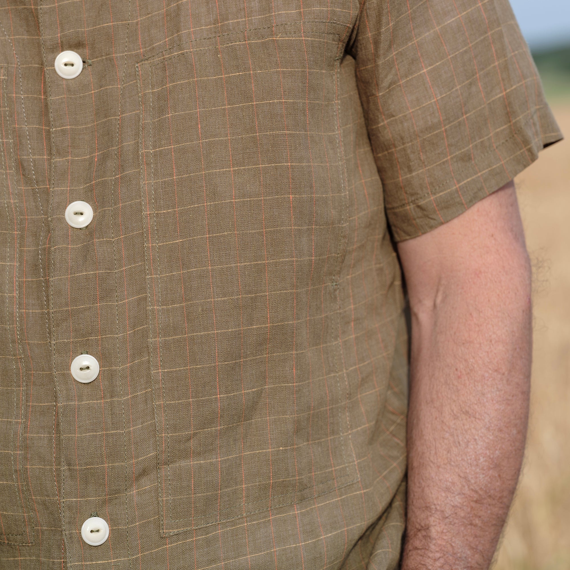 The Deck Shirt - Olive Check