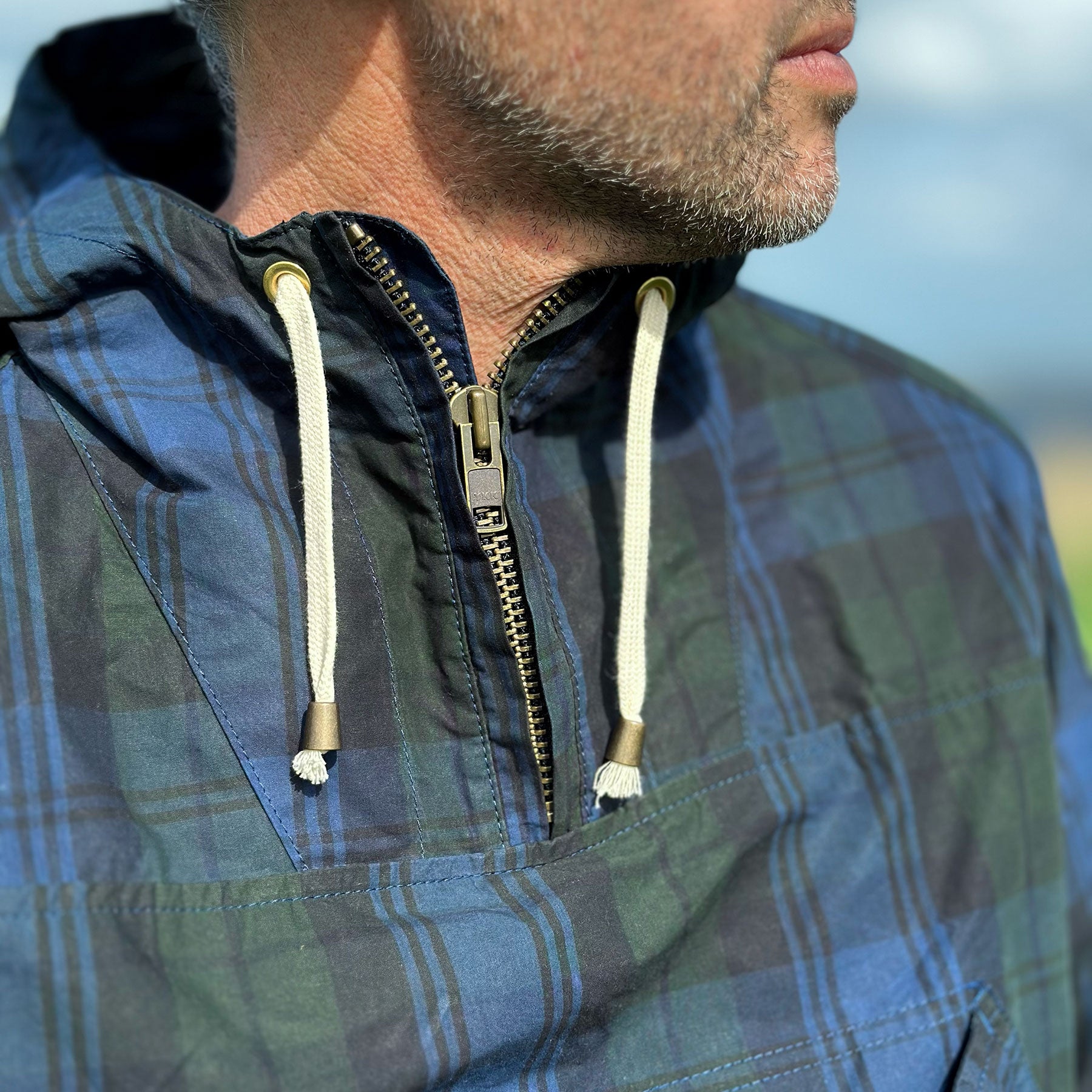 The Hooded Smock - Blackwatch Tartan