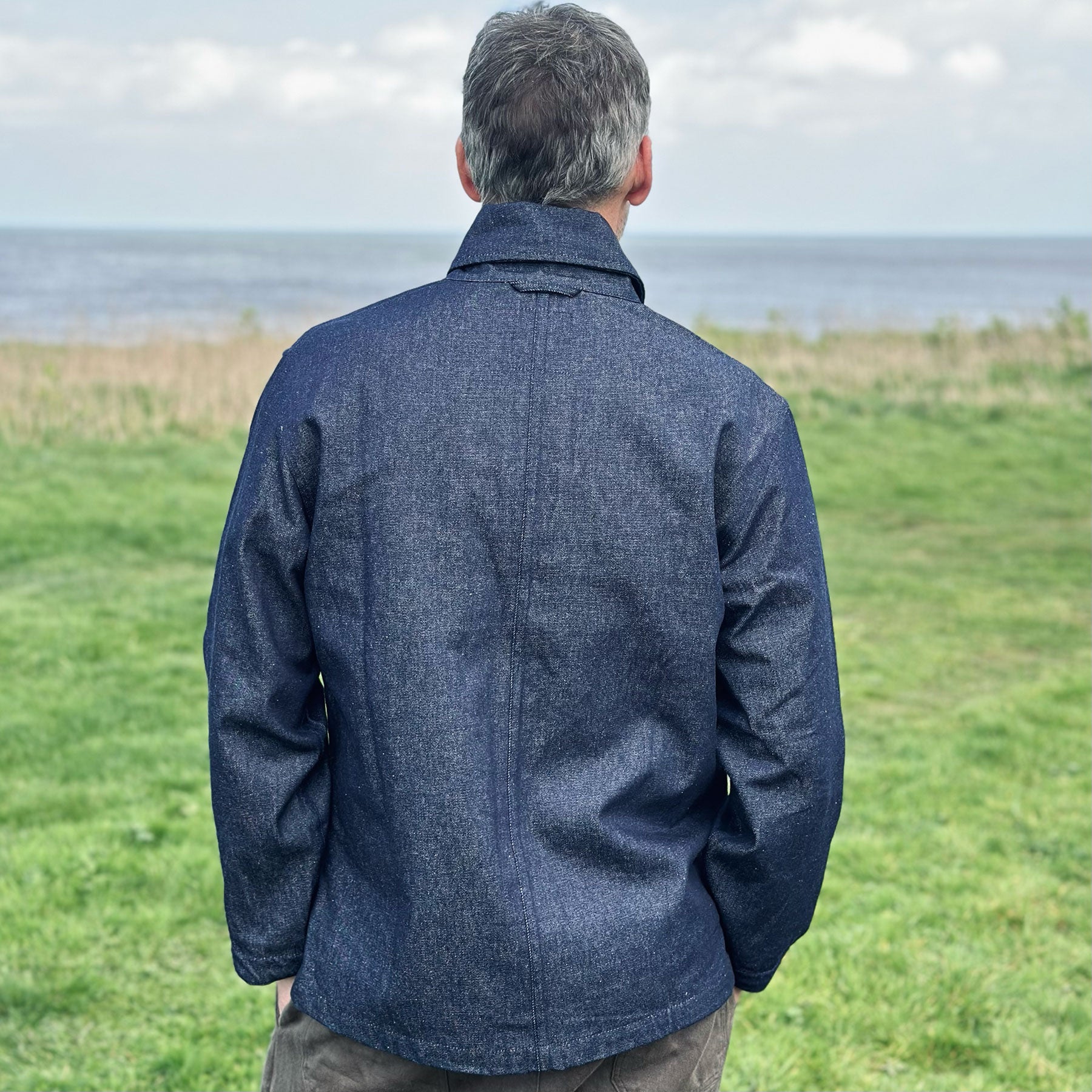 The Shawl Collar Smock - Denim