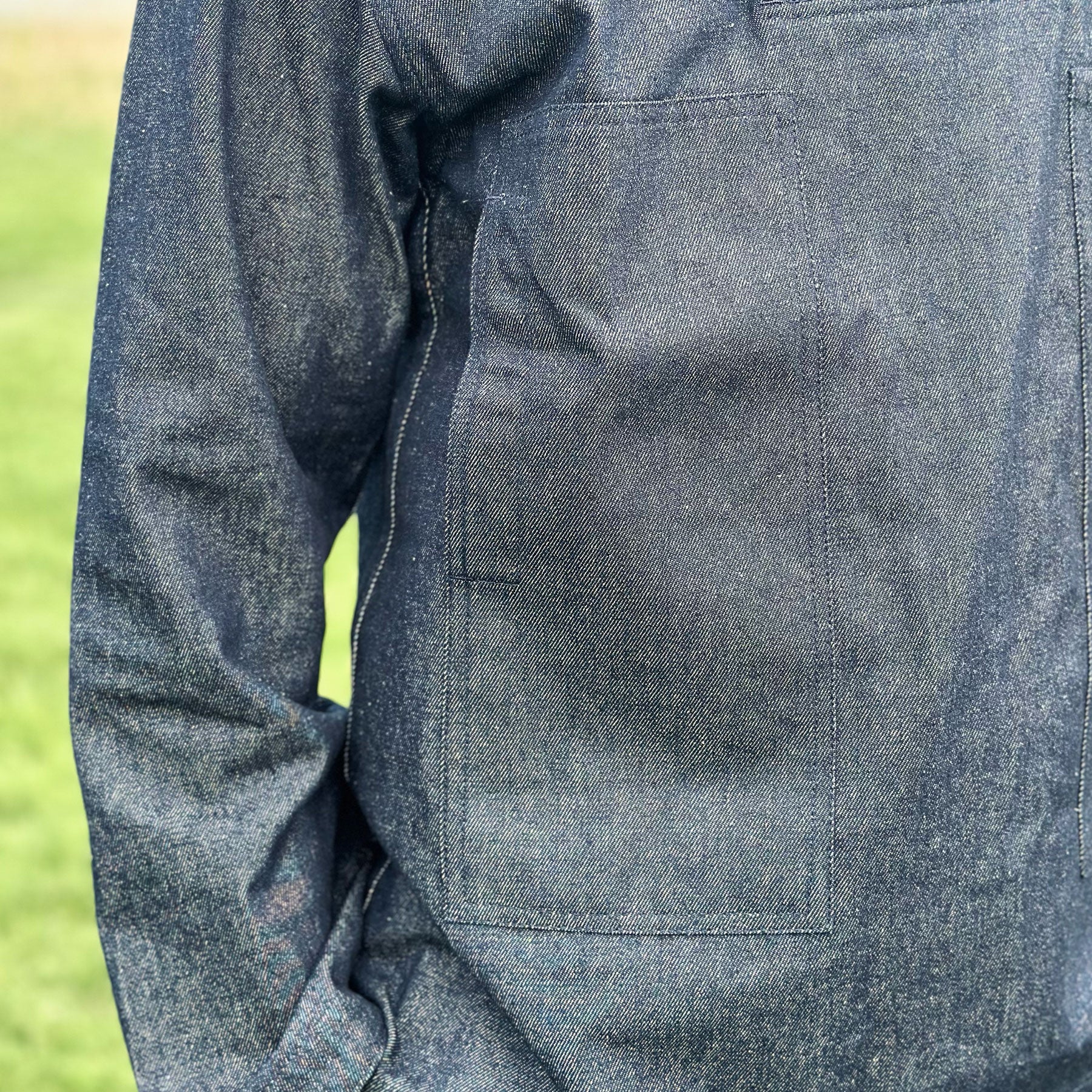 The Shawl Collar Smock - Denim