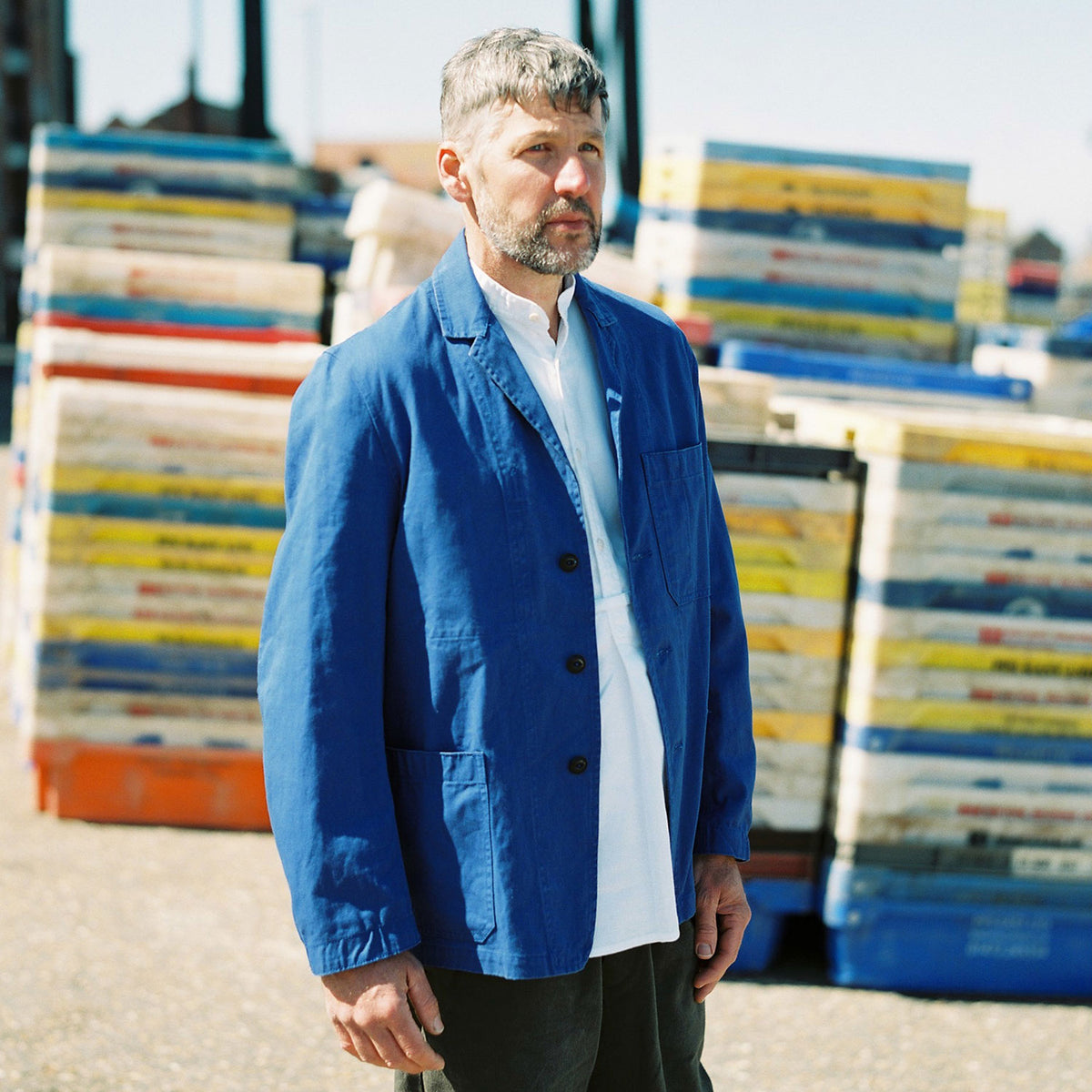 The Engineer Jacket - Royal Blue – yarmouthoilskins