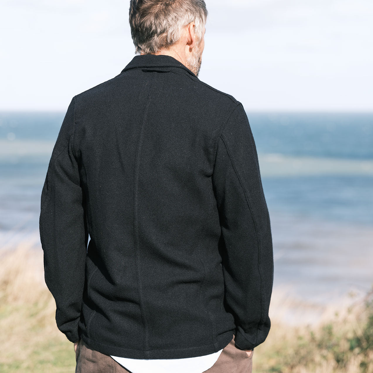 The Engineer Jacket - Navy Wool