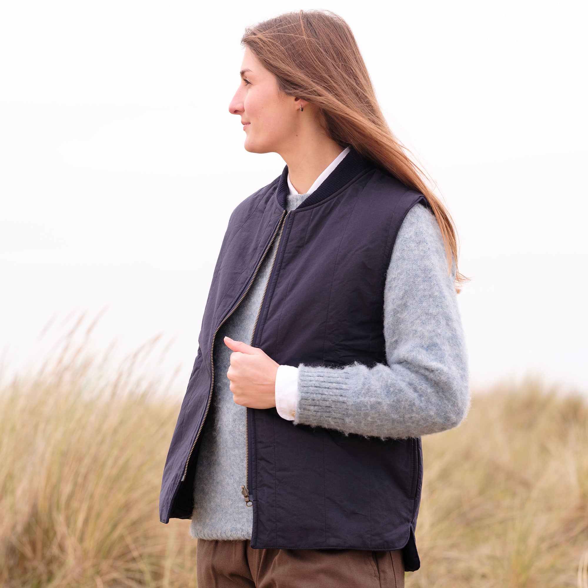 The Reversible Vest - Navy