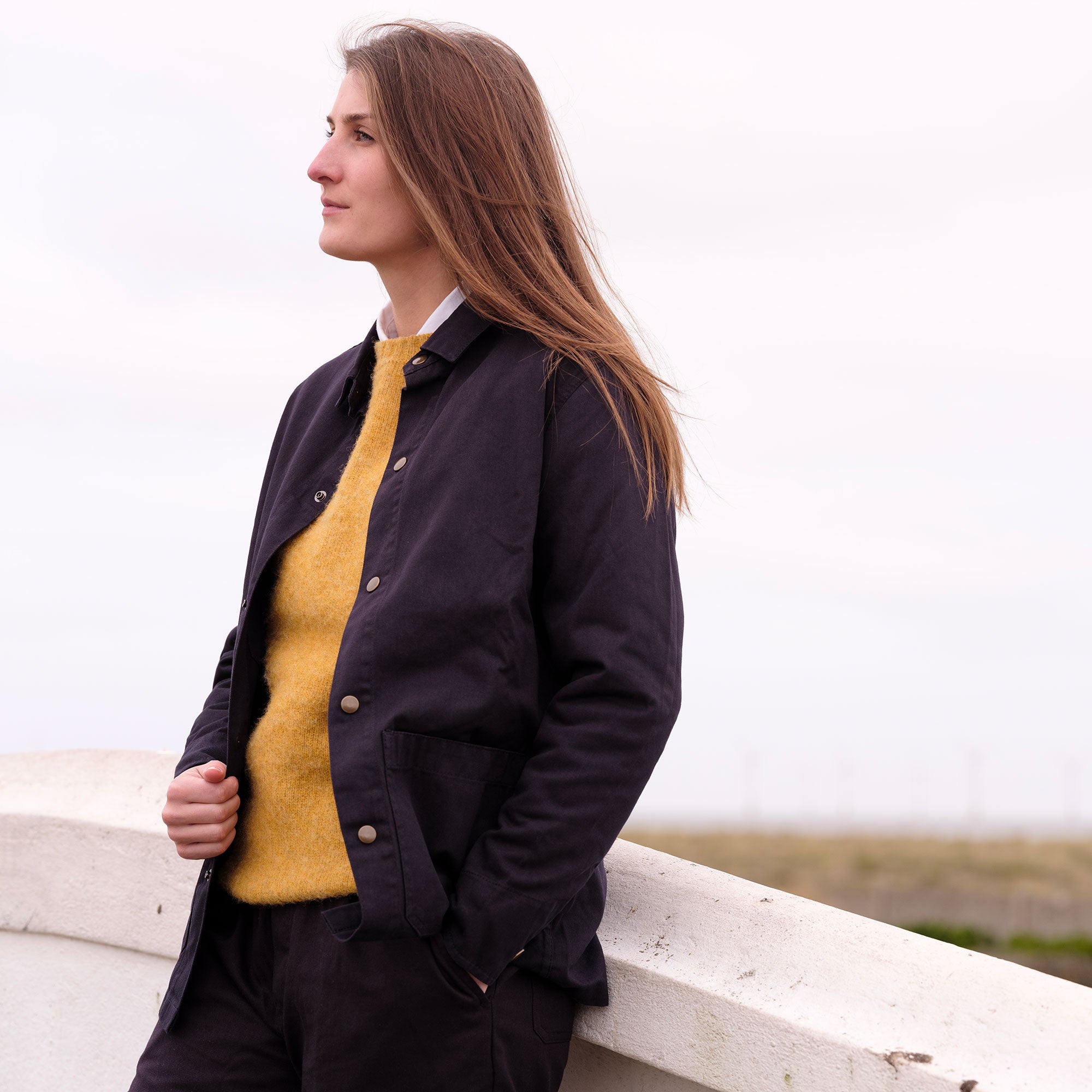 The Deck Jacket - Indigo – yarmouthoilskins