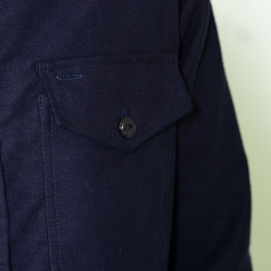 The Maritime Overshirt - Navy Moleskin