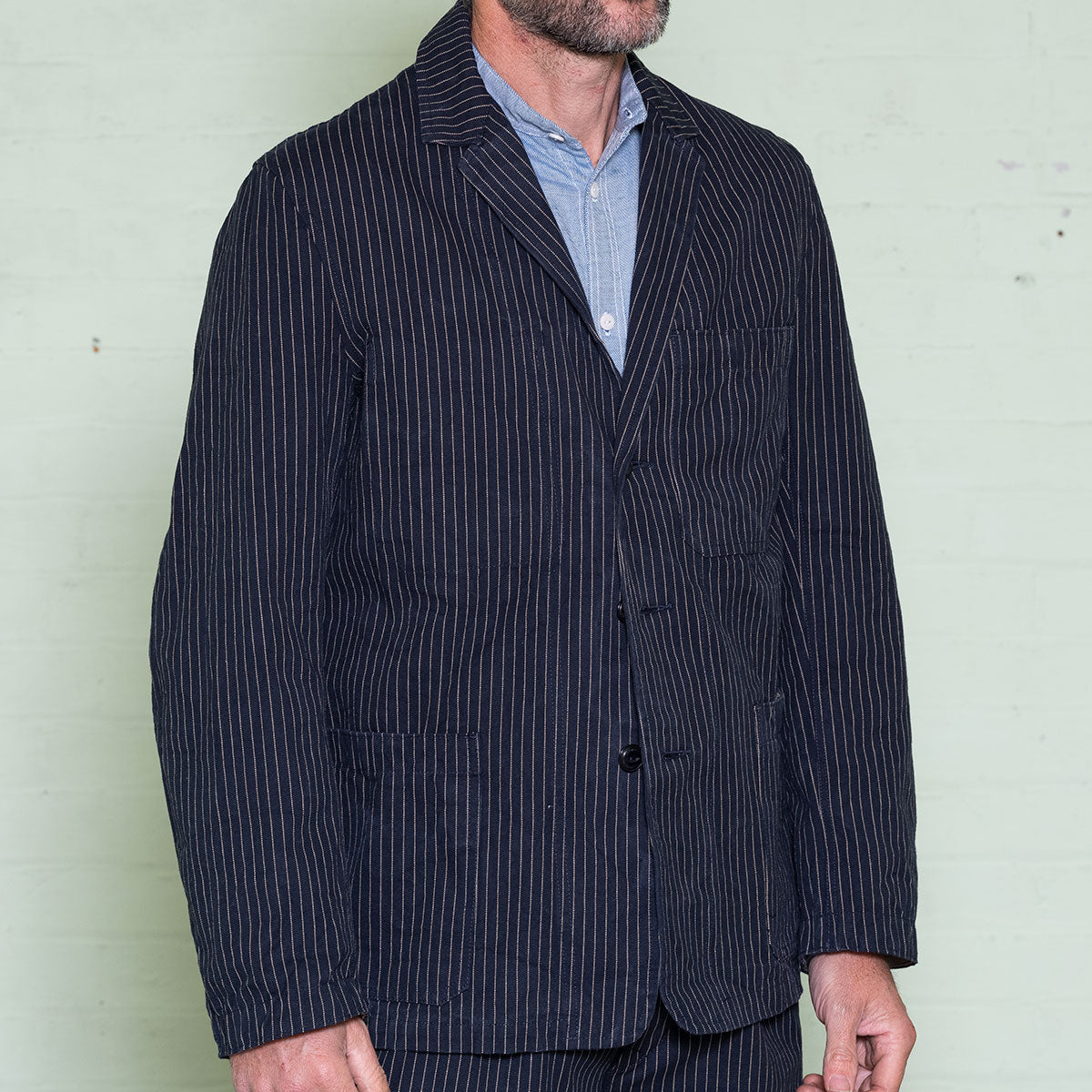 The Engineer Jacket - Chalk Stripe